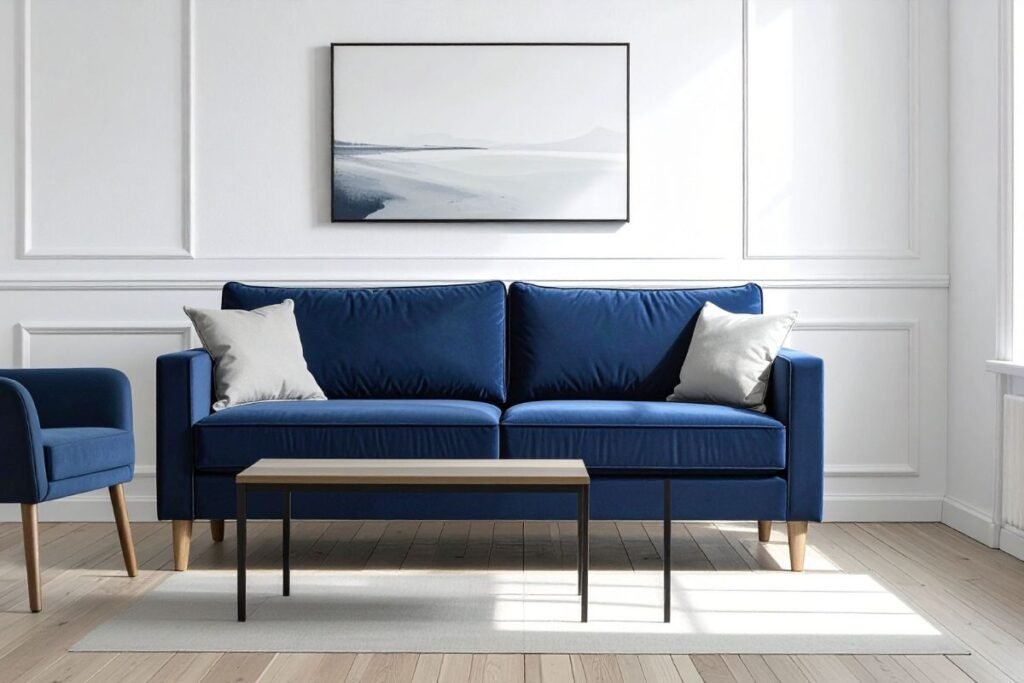 Hvordan plassere kunst over sofaen